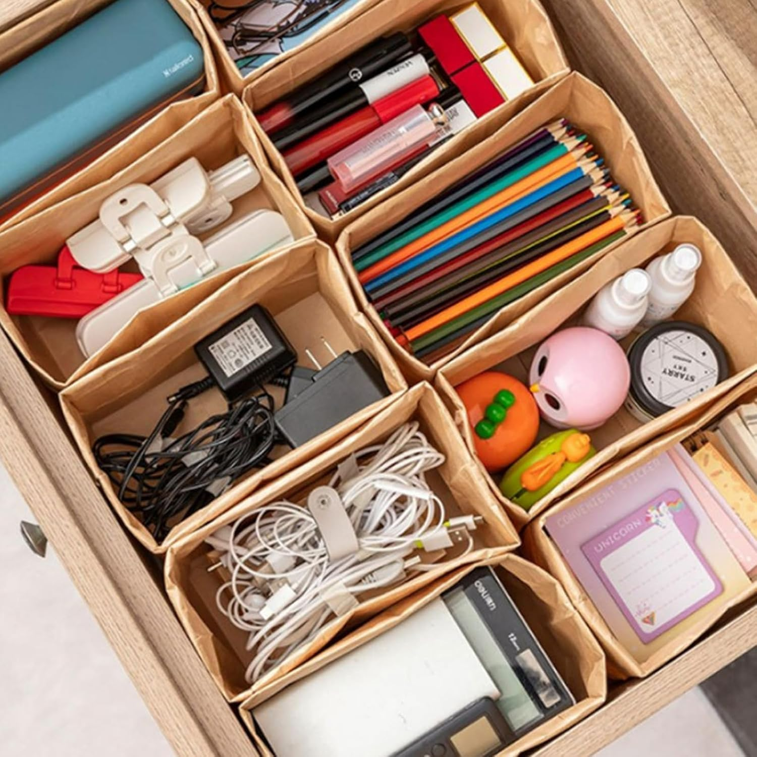 300 Pcs Brown Paper Bags Kraft Paper Bags Mini Kraft Paper Bags Small Paper Bags Gift Bag Paper Lunch Bags Bread Popcorn Pastry Grocery Snack Treat Cookie Candy Party Favor Bag image number 1