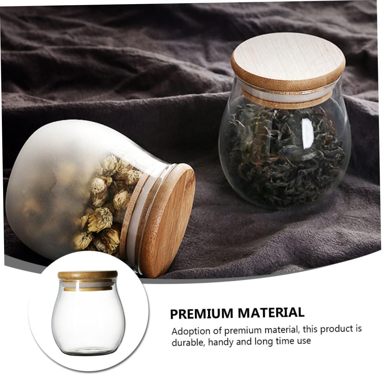 LABRIMP Tea Canister Storage Jar for Tea Leaves Multi-Purpose Jar for Home Party Shopping Mall image number 4