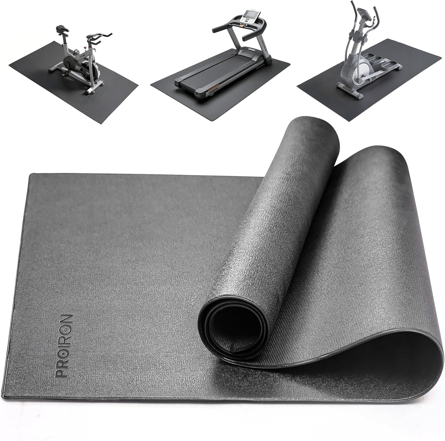 PROIRON Exercise Equipment Mat Bike Bicycle Trainer Floor Protector Mat High Density Fitness Gym Mat for Fitness & Exercise Equipment - Available in 3 Size Options