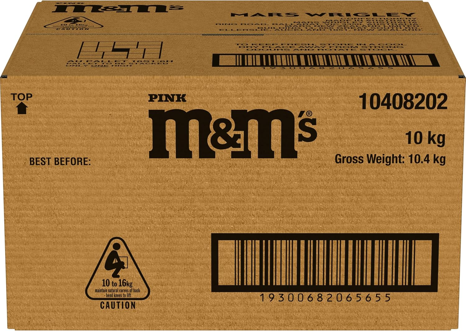 M&M'S Blue Milk Chocolate Bulk 10KG Carton - for Graduation, Wedding, 4Th of July, Birthdays, Party Bowls, Baby Showers, Gender Reveal Ideas, Easter, Baking