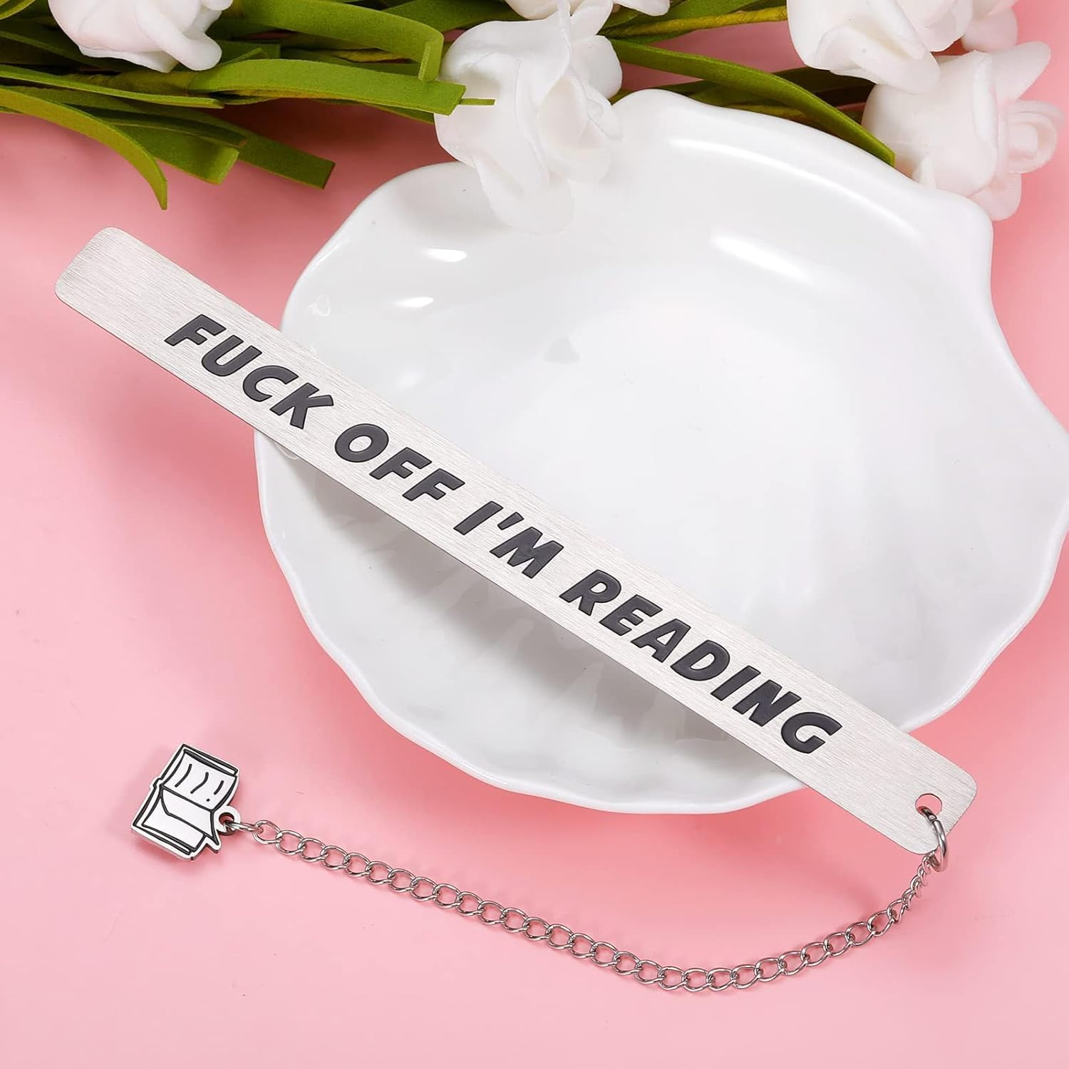 Rstigiker Metal Bookmark Gift for Women Men,Bookmark Gag Gifts as Graduation Gifts for Teenage Boys Girls Brother Sister Best Friend Humor Gifts Book Reader Birthday Gifts Book Accessories