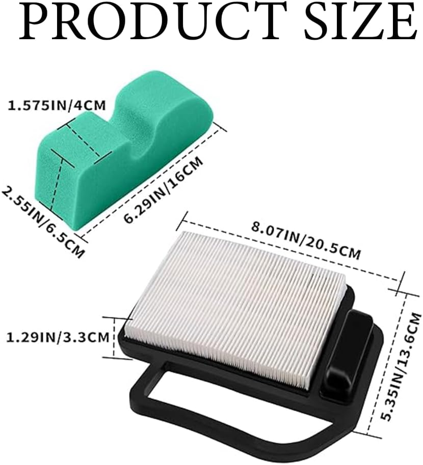 20 083 02 Air Filter and 20 083 03-S Pre-Filter,For Kohler Courage 15 HP - 22 HP SV470 - SV620 Engines Cub Cadeet LTX1040 LTX1045 YTH21K46 YTH20K46 Mower Replace KH-20-883-06-S1 KH-20-883-02-S1 image number 5