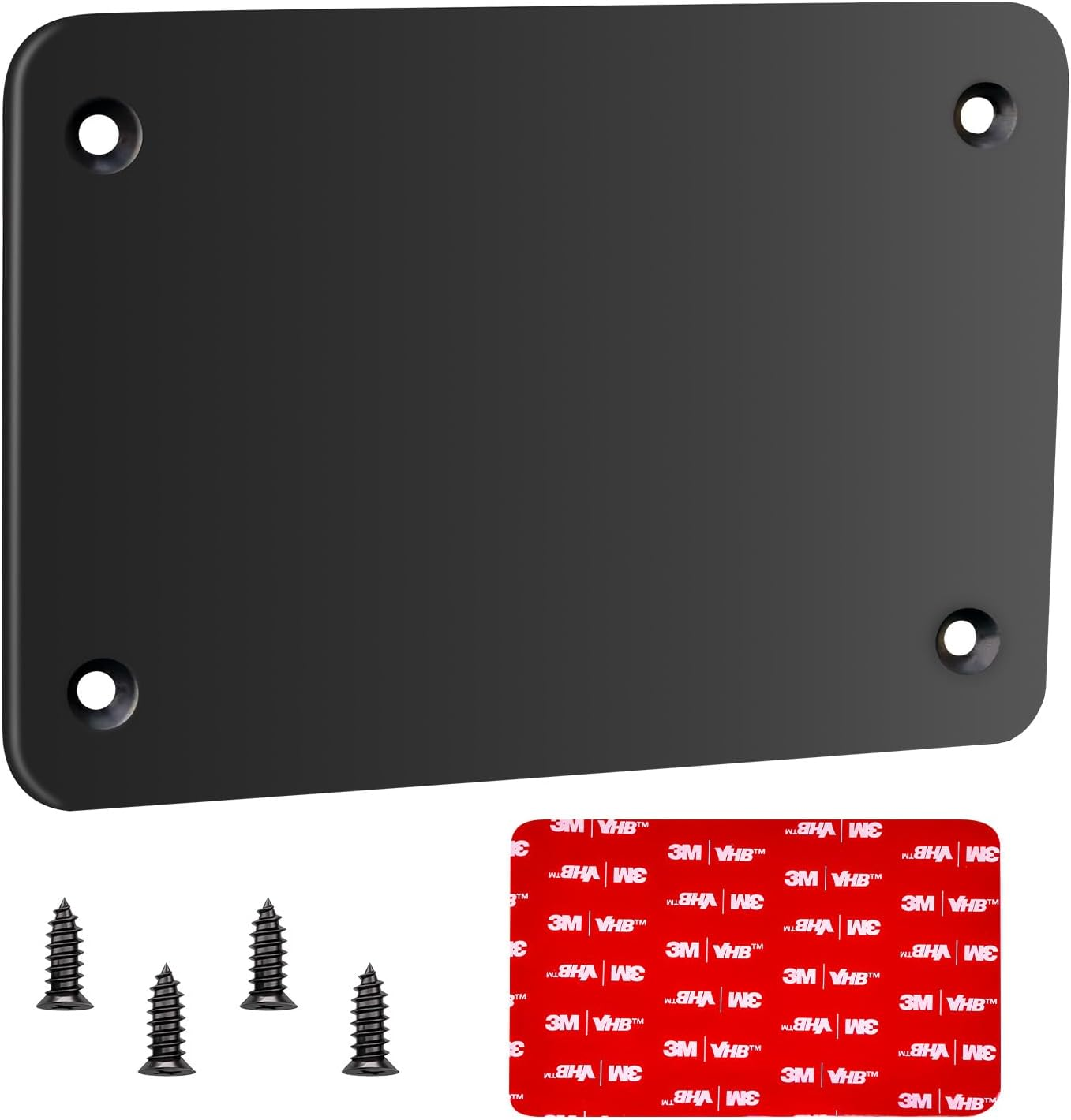 STONVUE Metal Plate for Magnetic Wireless Reversing Camera (4.6"X3.1")- Converts Fiberglass/Plastic to Magnetic Surface for Non-Metal Vehicles, Includes Double-Sided Tape&Screws for Trucks/Rvs image number 2