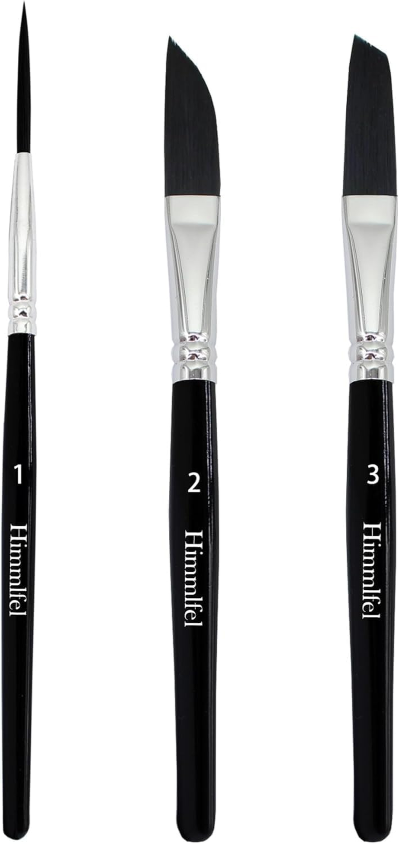 Pinstriping Brush Striping Brushes for Acrylic Watercolour Oil，3 Pcs High Performance Pinstripe Brushes，Professional Artists Script Liner Brush Long Liner Brush Scroll Sword Paint Brush Set image number 1