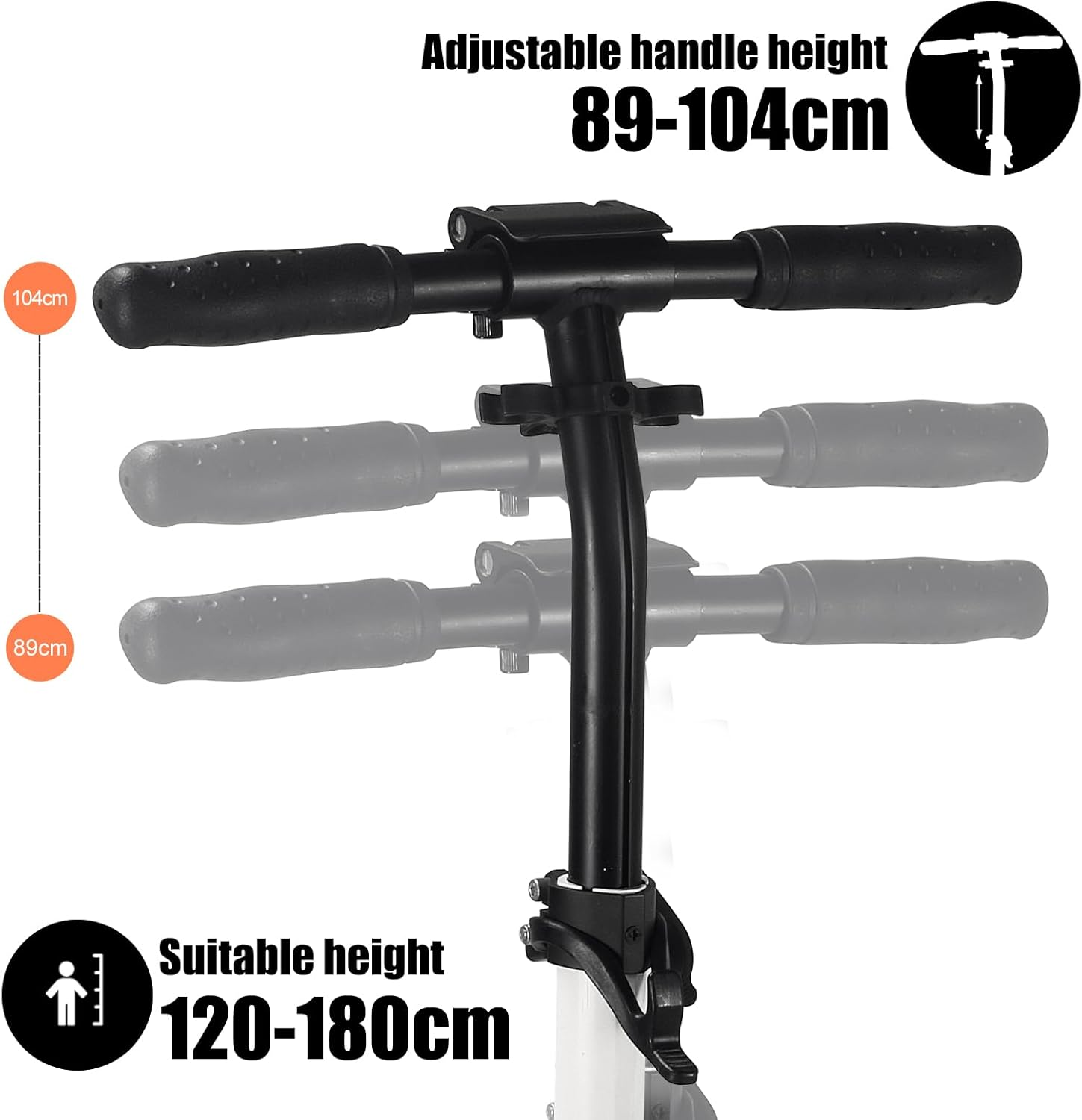 Scooter Adjustable Foldable Kick Scooter Lightweight for Adult