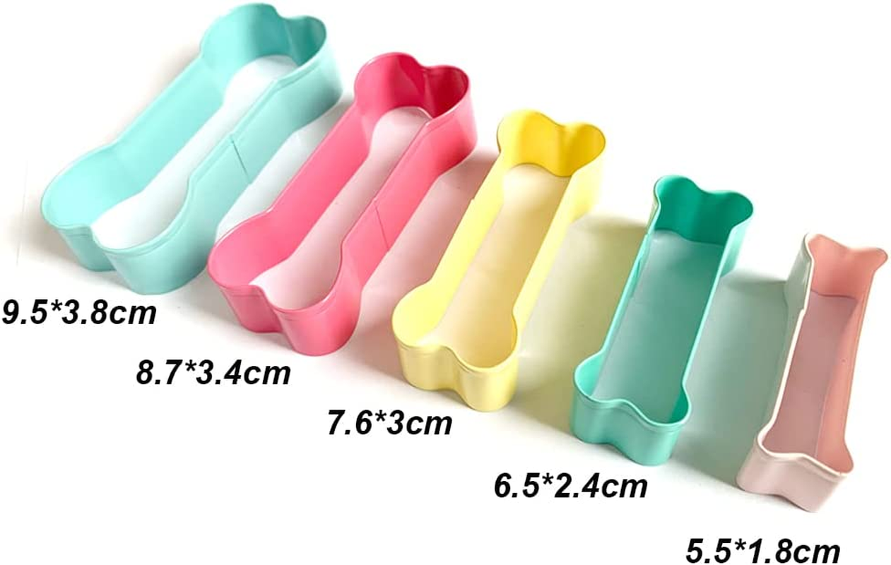 Cookie Cutters Dog Bone Shape Set Stainless Steel Dog Treat Cutters image number 3