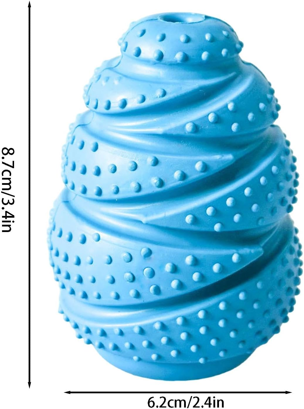 Dog Food Dispenser Toy, Toy Treat Dispenser for Dogs, Rubber Materia Teething Toys for Dog, Training, and Food Distribution image number 4