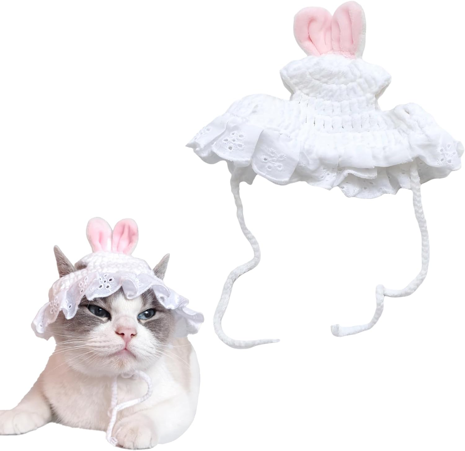 Cat Hat Adorable Kitten Clothes Cosplay Cap Halloween Dog Cat Pet Holiday Party Decoration for Cats and Small Dogs Kitten Puppy Party Costume Accessory Headwear