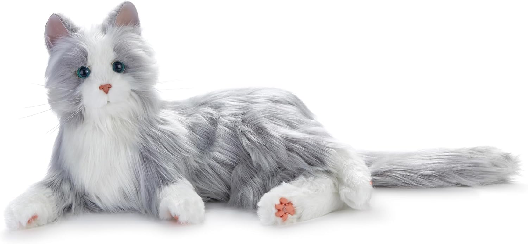 Joy for All - Silver with Mitts - Interactive Plush Pet for the Elderly