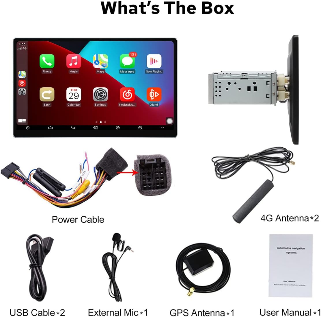 JOYING Navigation Car Stereo 11.6 Inch Octa Core Single Din Android Auto Radio Car In-Dash Navigation GPS Units with Full-Fit 1920X1080 Screen 8GB+128GB Support Bluetooth 5.1,Dvr,Obd2,Back-Up Camera image number 1