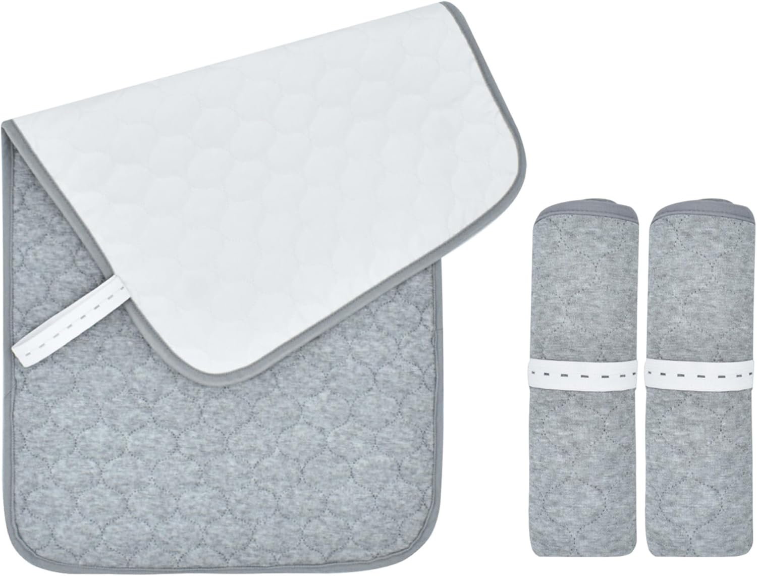 3PCS Portable Diaper Changing Pad 27X14 Inch Waterproof Changing Pad Liners, Washable Reusable Foldable Baby Mat Sheet for Home Travel image number 3