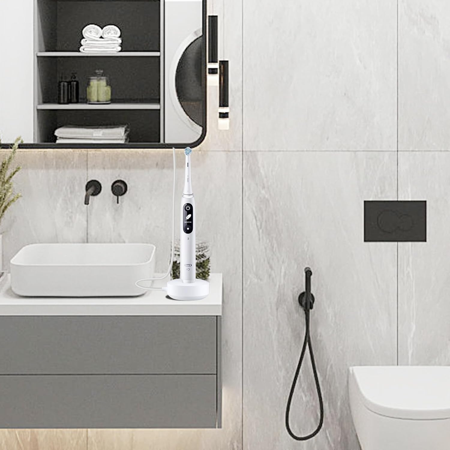 Charger for Oral B Io Series 7/8/9 Electric Toothbrush, Magnetic Charging Base Compatible with Oral B Io7 Io8 Io9 Electric Toothbrush, 3768 Type image number 6