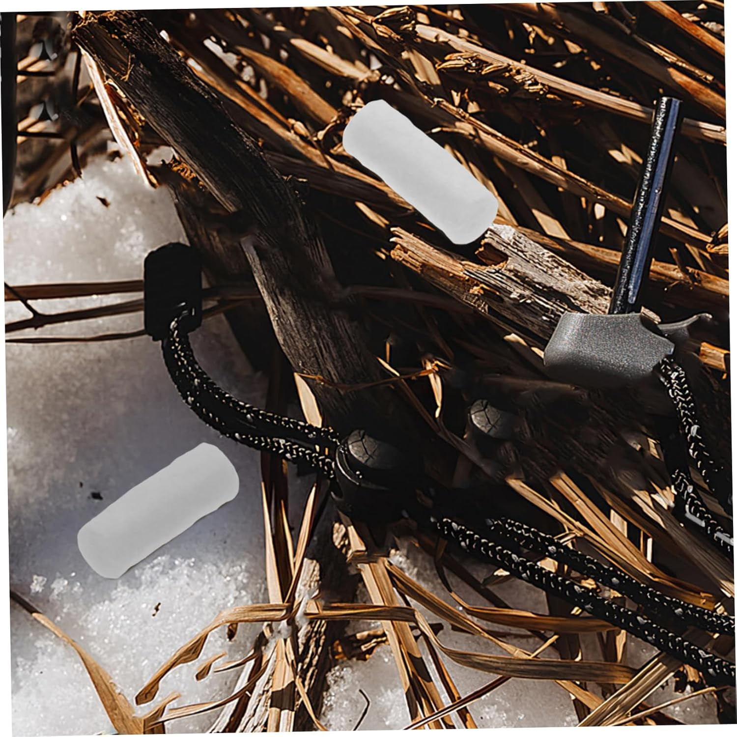 Kisangel 10Pcs Cotton Wicks Firelighters for Camping BBQ Easy Ignite Cotton Rods Survival Fire Starters Outdoor Fire Pit Fireplace Kit image number 6