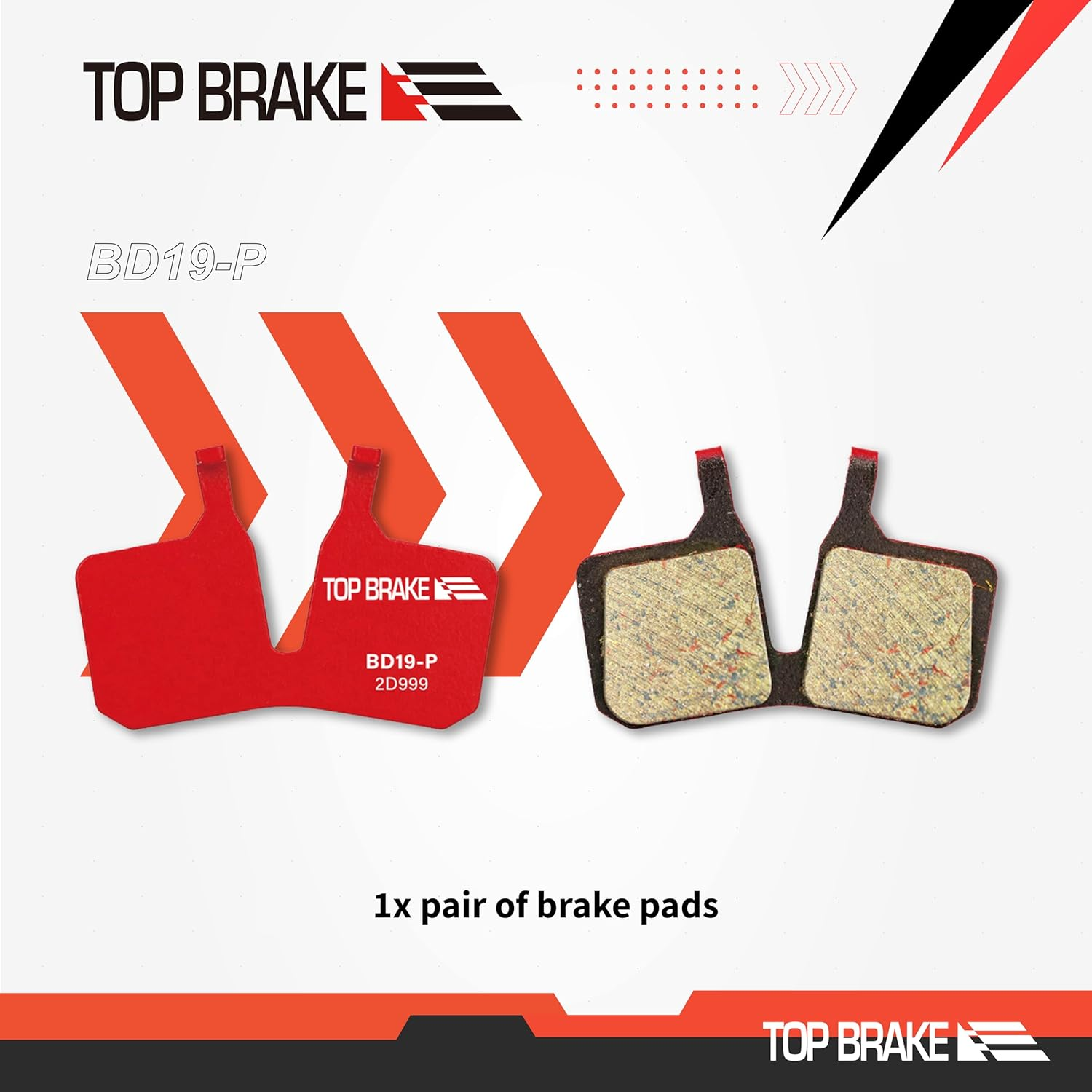 TOP Brake BD19 Scheibenbremsbel&auml;ge F&uuml;r Fahrr&auml;der, Kompatibel Mit MAGURA 4-Kolben Mt5/Mt5E/Mt7/Mt Thirty | Mtb/E-Mtb/Downhill/Enduro/Trail image number 5