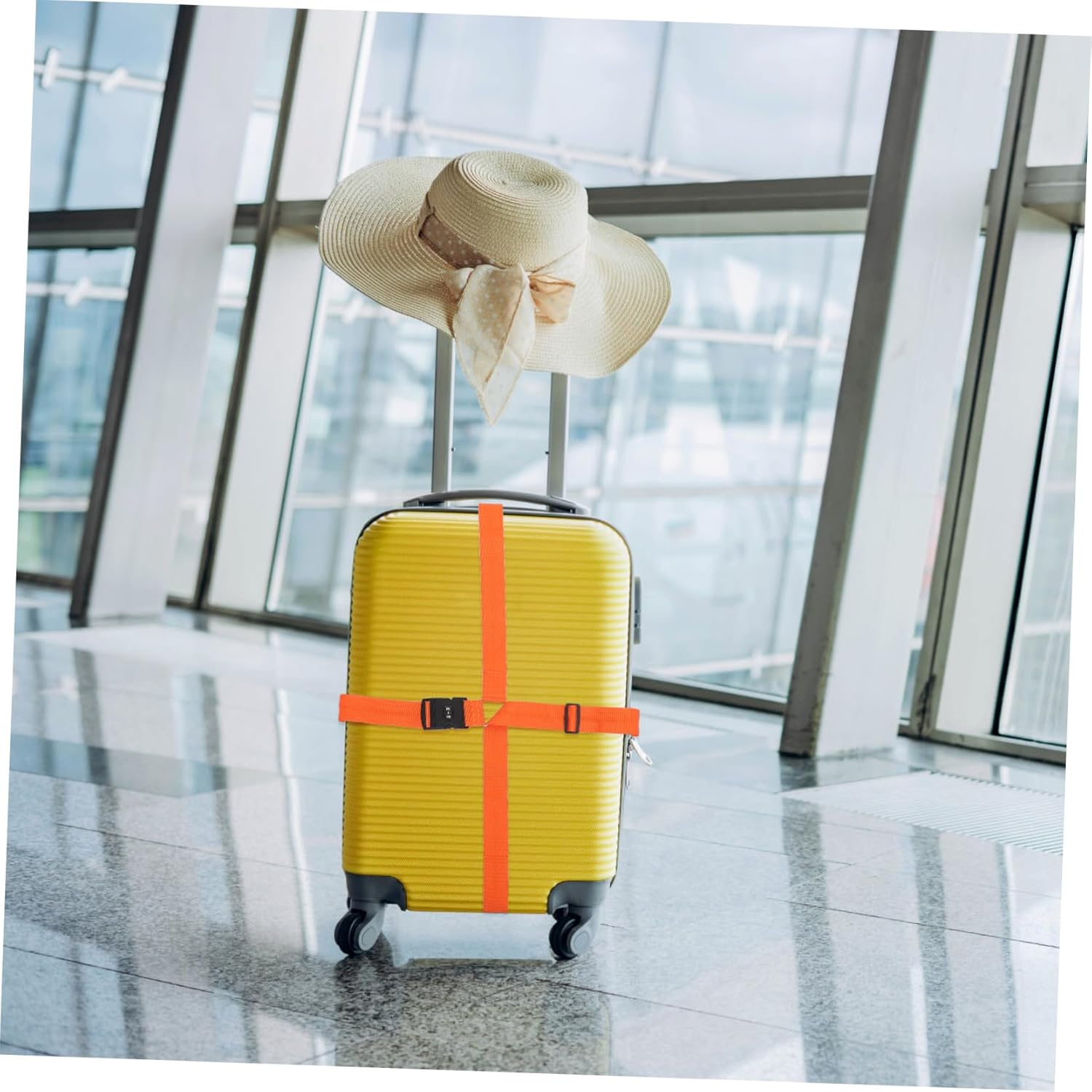 Beavorty Luggage Strap for Suitcases TSA Approved Luggage Straps Portable Travel Accessories image number 5