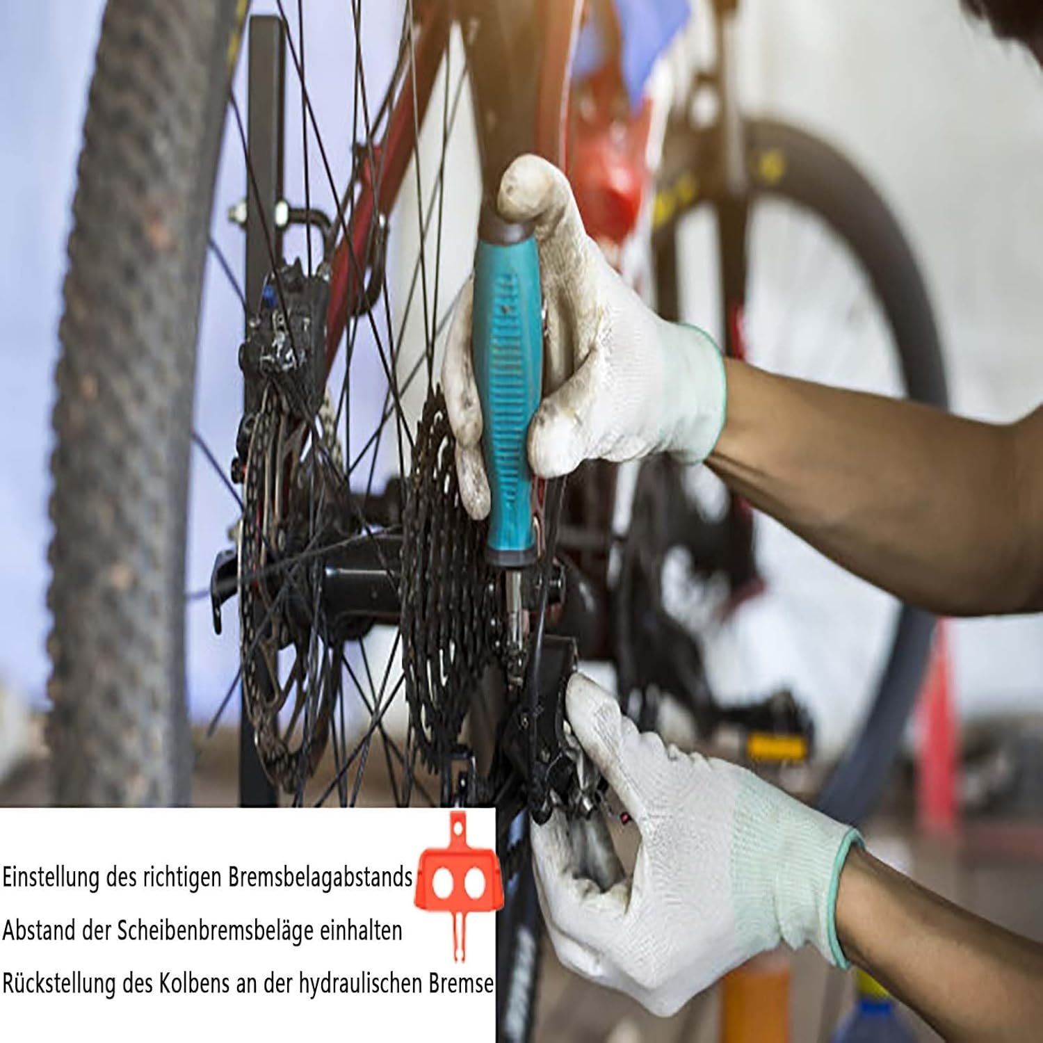 Dinghaole Bicycle Disc Brakes Spacers Pack of 10 &ndash; Disc Brake Bicycle Transport Lock for MTB &ndash; Spacer Disc Brakes &ndash; Bicycle Accessories image number 4