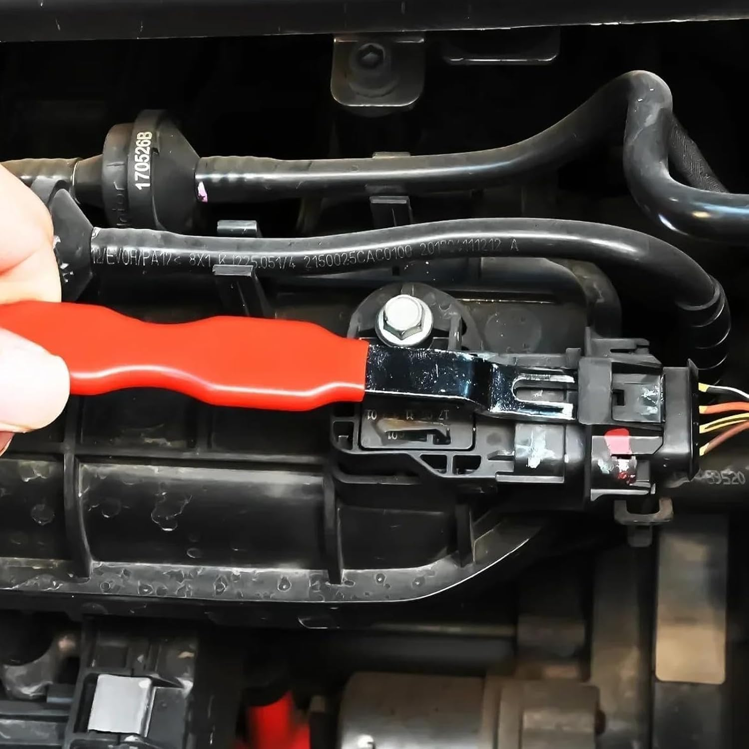 2 Pcs Electrical Disconnect Pliers 13120 Automotive Terminal Connector Remover Tool Fuel Line Pliers Connector Plug Pliers Truck Wiring Harness Repair Universal Fit for Auto Cars Trucks image number 3