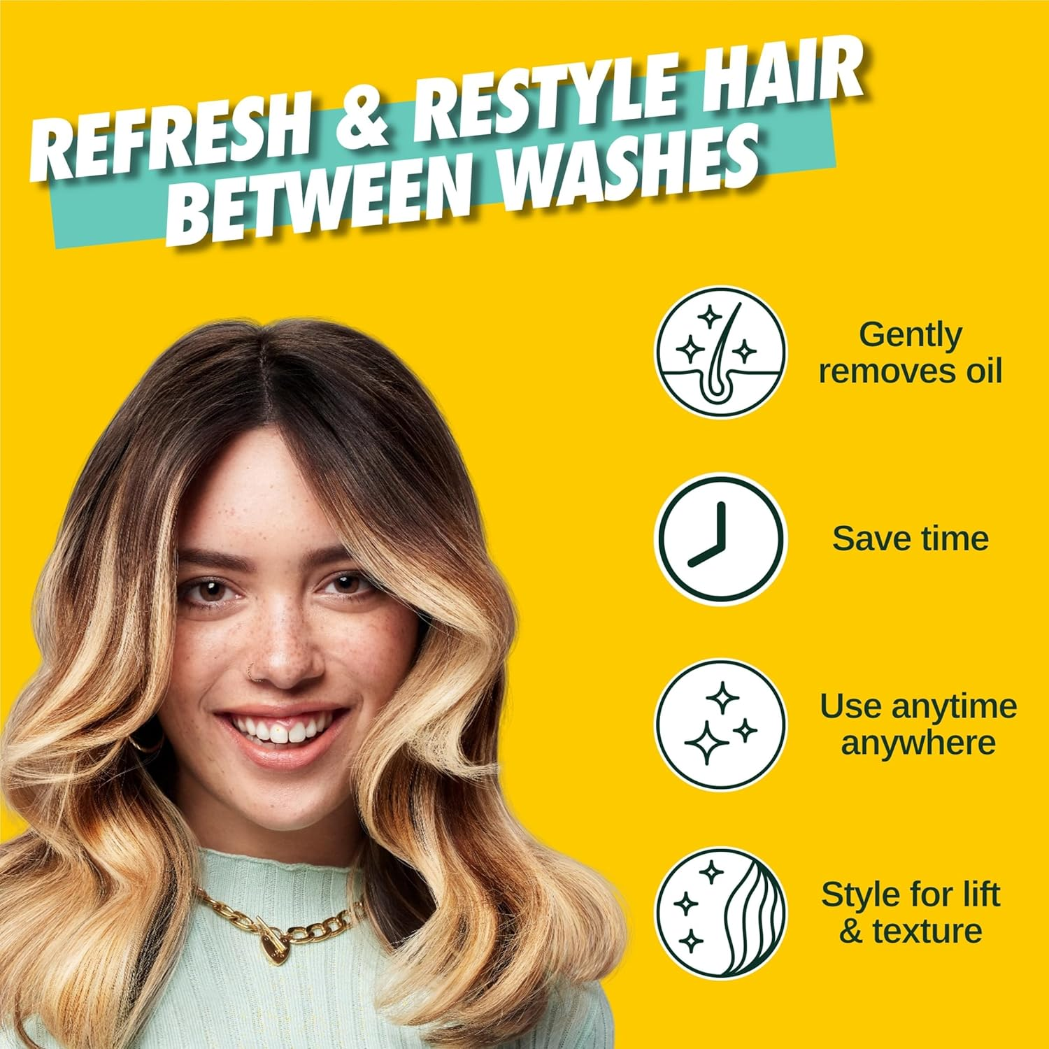 Batiste Tropical Dry Shampoo - Happy & Summery Scent - Quick Refresh for All Hair Types - Revitalises Oily Hair - Hair Care - Hair & Beauty Products - 200Ml image number 5