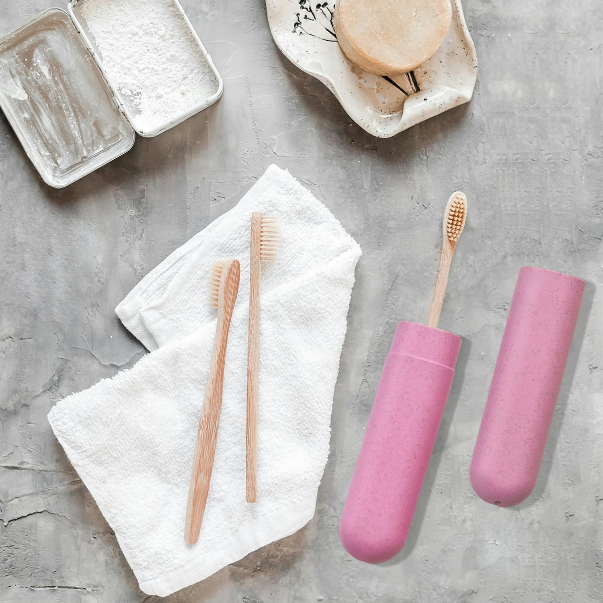 ZYYC 4 Pack Travel Toothbrush Case, Holder Toothbrush Travel Containers for Trip Home Camping Dust-Proof and Sanitary, Travel Toothbrush Holder image number 2