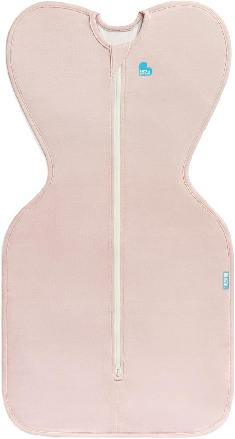 Love to Dream Swaddle UP, Baby Sleep Sack, Self-Soothing Swaddles for Newborns, Snug Fit Helps Calm Startle Reflex, Newborn Essentials Must-Haves, Lite 0.2 TOG, Sleep Sack, 8-13 Lbs, Soft Blue