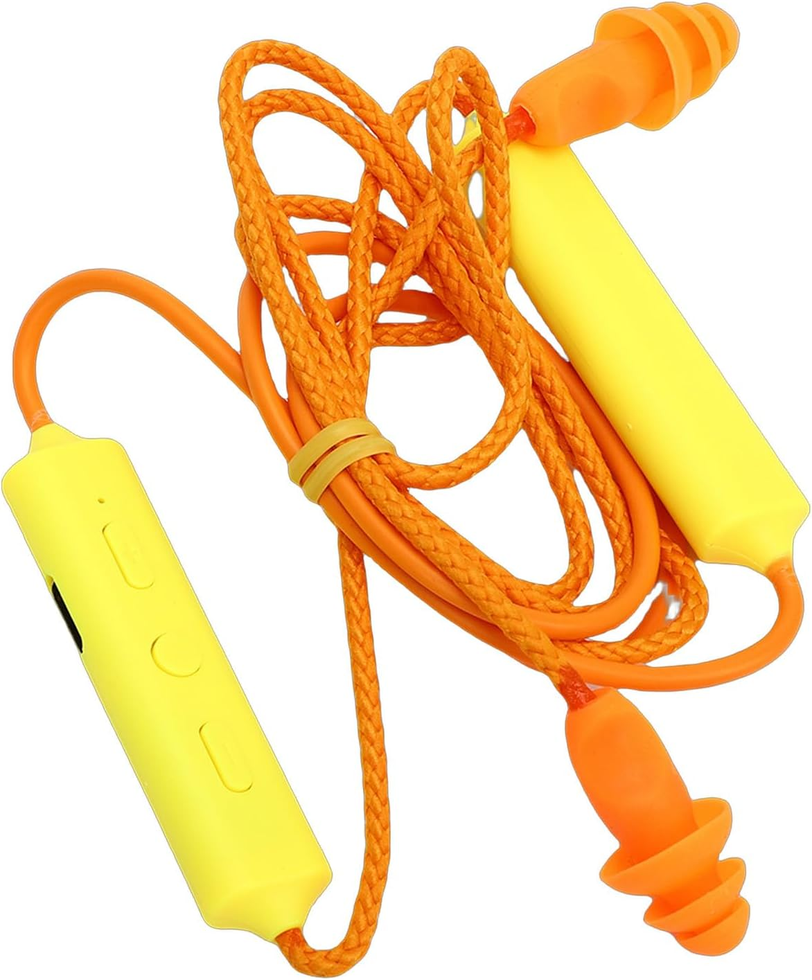 Bluetooth Earplug Headphones, 29Db Noise Reduction & IPX5 Water Proof, 20H Playtime, Concealable Neckband for Construction, Woodworking, Welding (Blue)