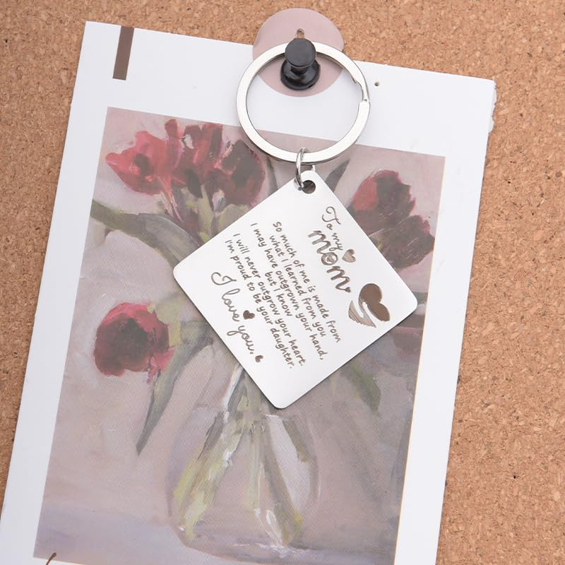 Birthday Gifts for Mom Mami Christmas Bday Gifts for Mother Mom from Daughter I Love You Mom Keyachin Gifts for Women Mom Mama Gifts for Mom Stepmother Bonus from Daughter image number 2