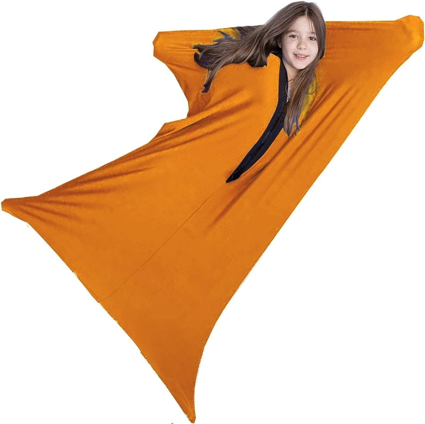 WGUST Kids Autism Sensory Body Sock Breathable Sensitivity Seamless Sox Sensory Full Body Sock for Children & Aldult with Special Needs (Color : Orange, Size : Xl/X-Large-74 * 165Cm)