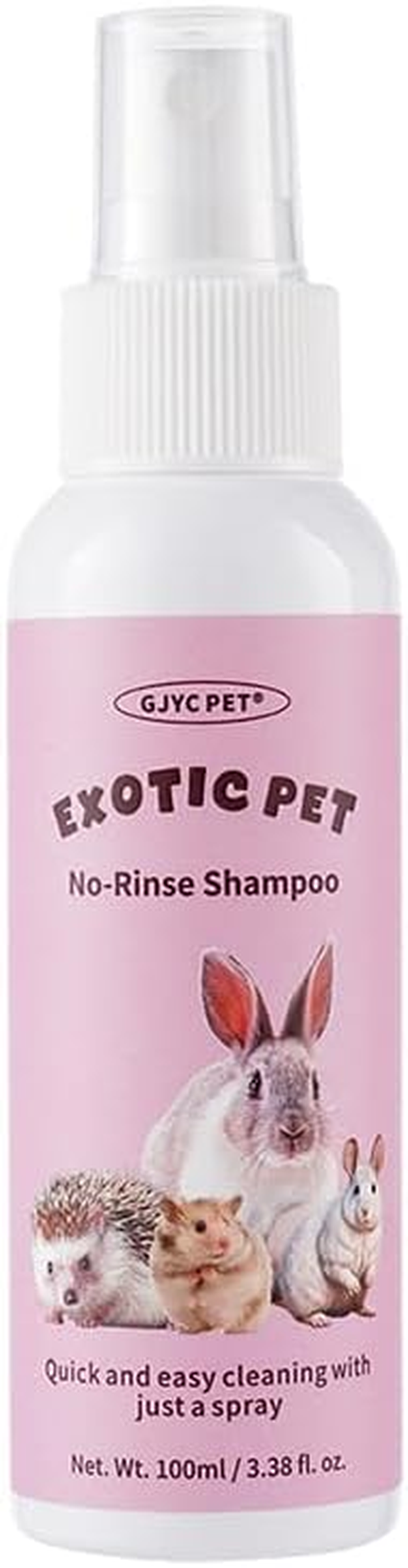 No-Rinse Dry Shampoo, Plant-Based Formula for Small Pets, Paraben-Free, 100Ml, Fragrance-Free image number 4