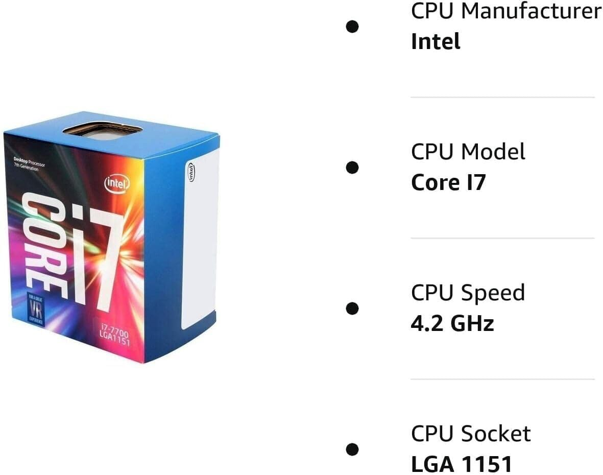 Intel Core&trade; I7-7700 Processor 8M Cache up to 4.20 Ghz (No CPU Fan) (Renewed) image number 1