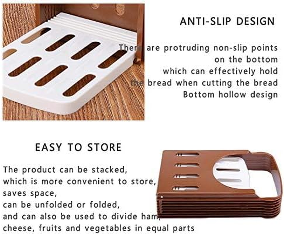TCOTBE, Bread Bake Slicer Cutter, Foldable Compact Bread Slicing Guide,Kitchen Accessories,Bread Machine for Homemade Bread Bagel Loaf Sandwich