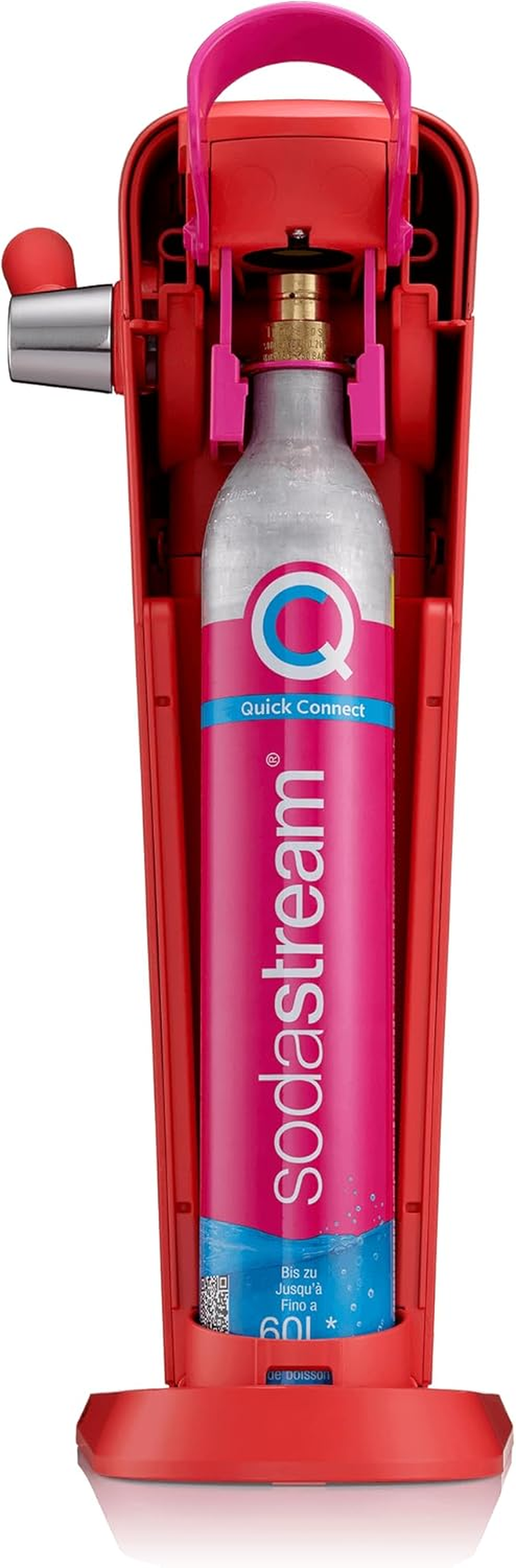 Sodastream - ART Mandarin Red Sparkling Drink Maker | Quick Connect CO2 | Eco-Friendly Reusable Bottle | Stylish Kitchen Appliance image number 4