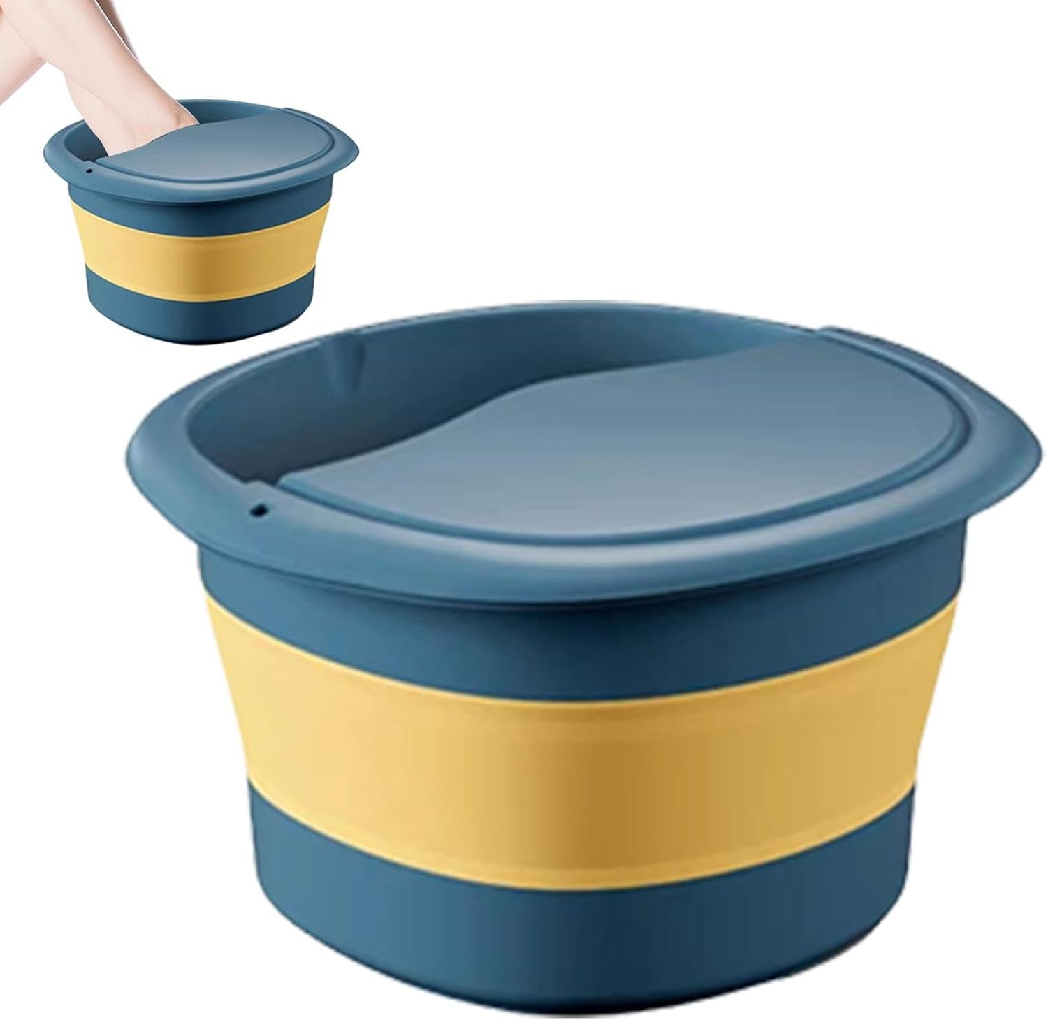 Bucket for Soaking Feet, Multi-Functional Foot SPA Basin with No Deformation, Home SPA Supplies for Feet Bath, Washing Face, Washing Towels, Washing Clothes, Toiletries Storage Puchen