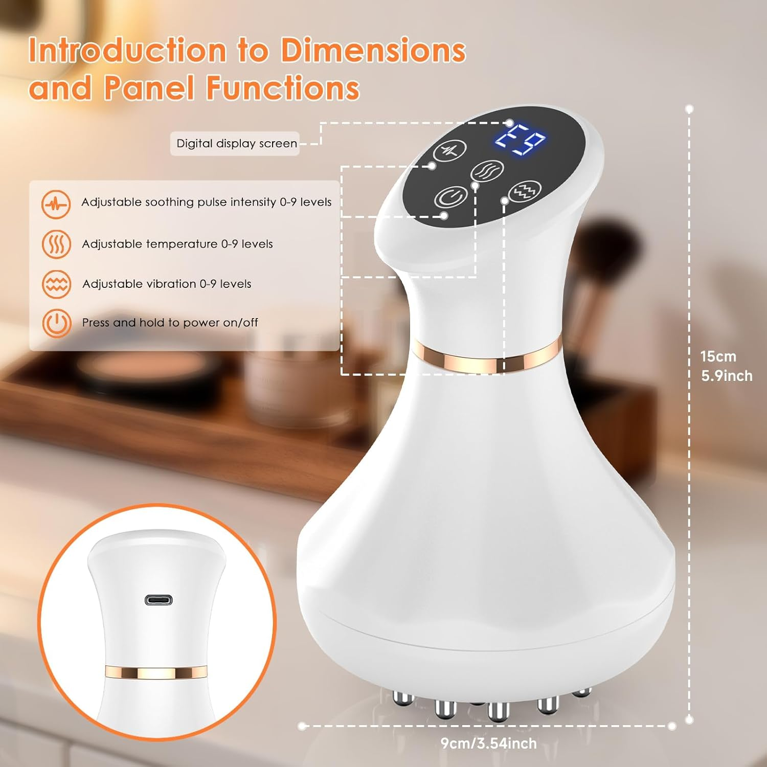 Body Sculpting Machine, Lymphatic Drainage Massager & anti Cellulite Massage Tool, Helps Reduce Stretch Marks & Cellulite, Pain Relief Devices for Sciatica Nerve, Legs, Arms, Hip, Muscle & Lower Back image number 4