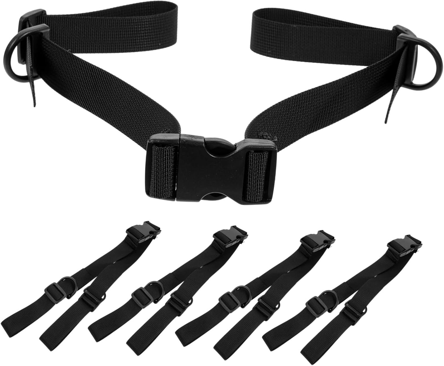 NULYLU 5Pcs Multi-Functional Goods Binding Straps with Quick Release Buckles Adjustable Luggage Connector Ropes for Securing Suitcases Yoga Mats and Outdoor Gear Lightweight and Compact image number 5