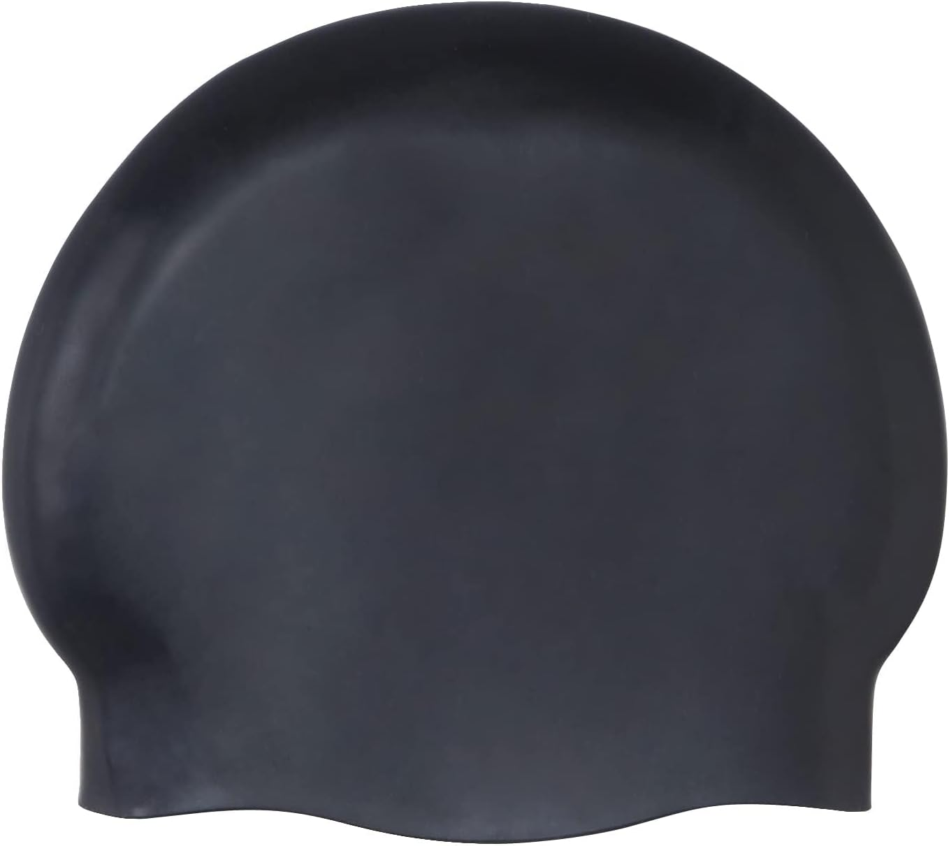 Amazon Basics Wrinkle Free Silicone Unisex Swim Caps Black, 1-Pack image number 5