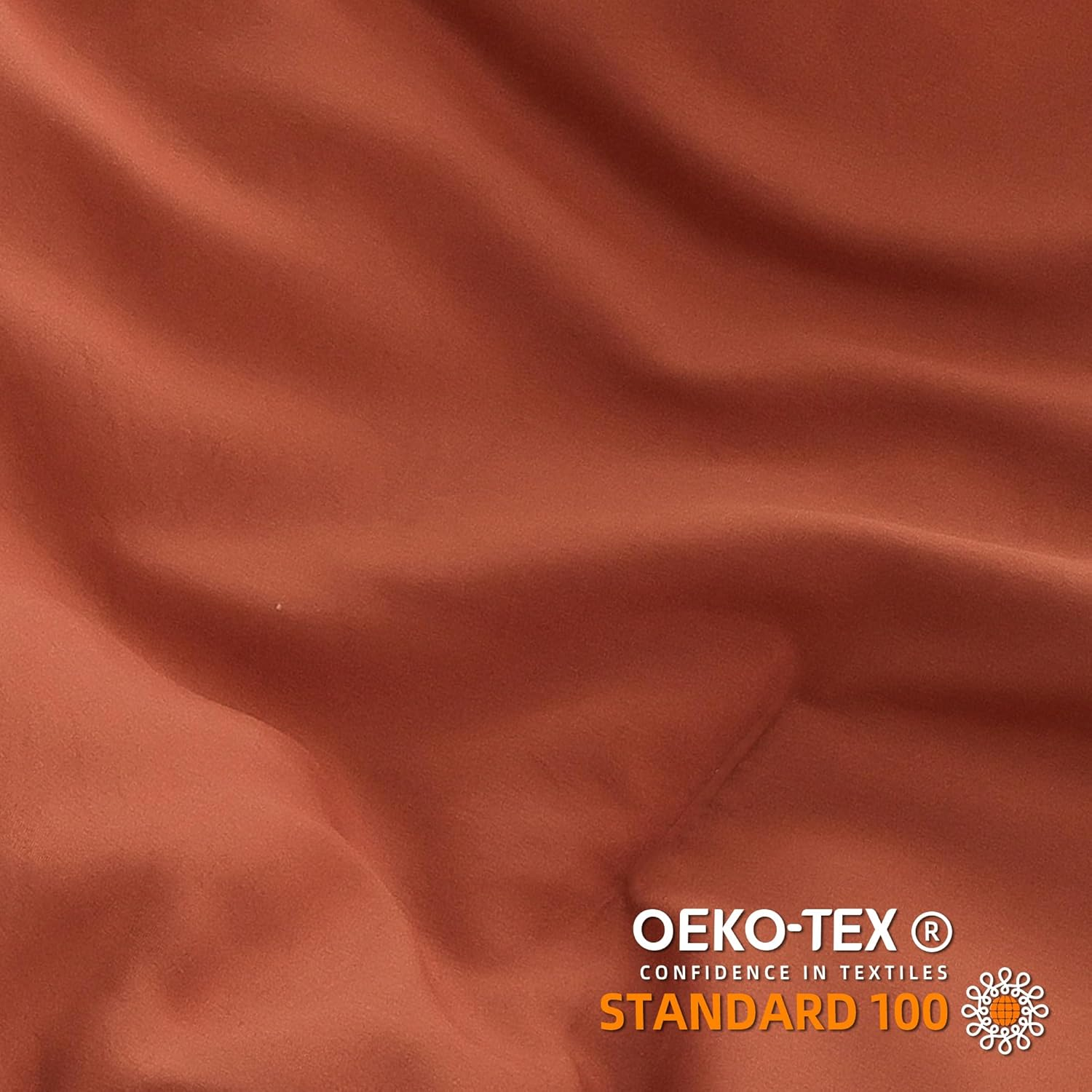 YIRDDEO Terracotta Queen Comforter Set 3Pcs Boho Ball Pom Bedding Aesthetic Burnt Orange Comforter Queen Sized Comforter Sets Rust Bed Setsolid Color for Women Men (1 Comforter 2 Pillowcases) image number 6