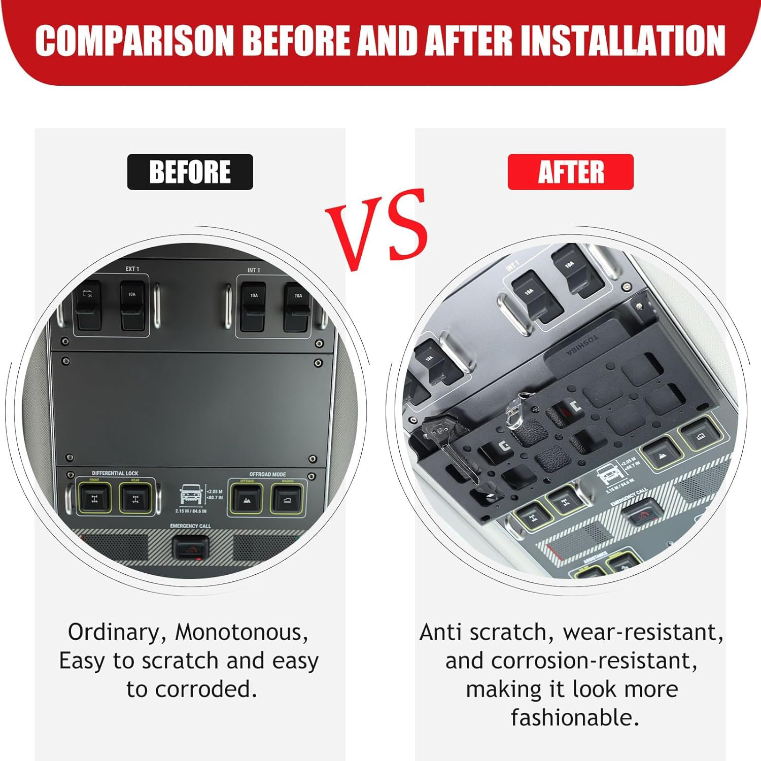 Car Roof Organizer Rack Compatible with INEOS Grenadier 2020-2025 Accessories | Aluminum Modular Storage Backet | Heavy Duty 1PC Set image number 2