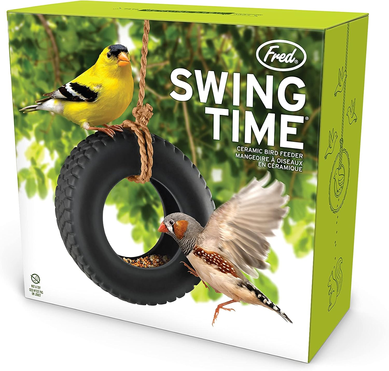Fred Swing TIME Tire Swing Bird Feeder image number 5