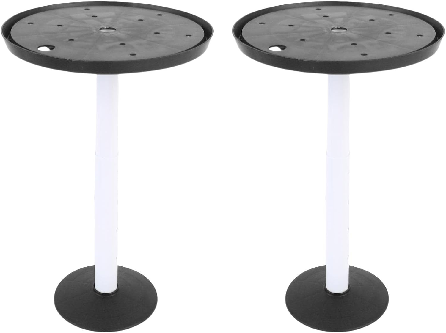 ASHATA 2 Sets Adjustable Height Plant Inserts with Drainage Hole Planter Filler Risers for inside Flower Pot Container (Black) - Green image number 7