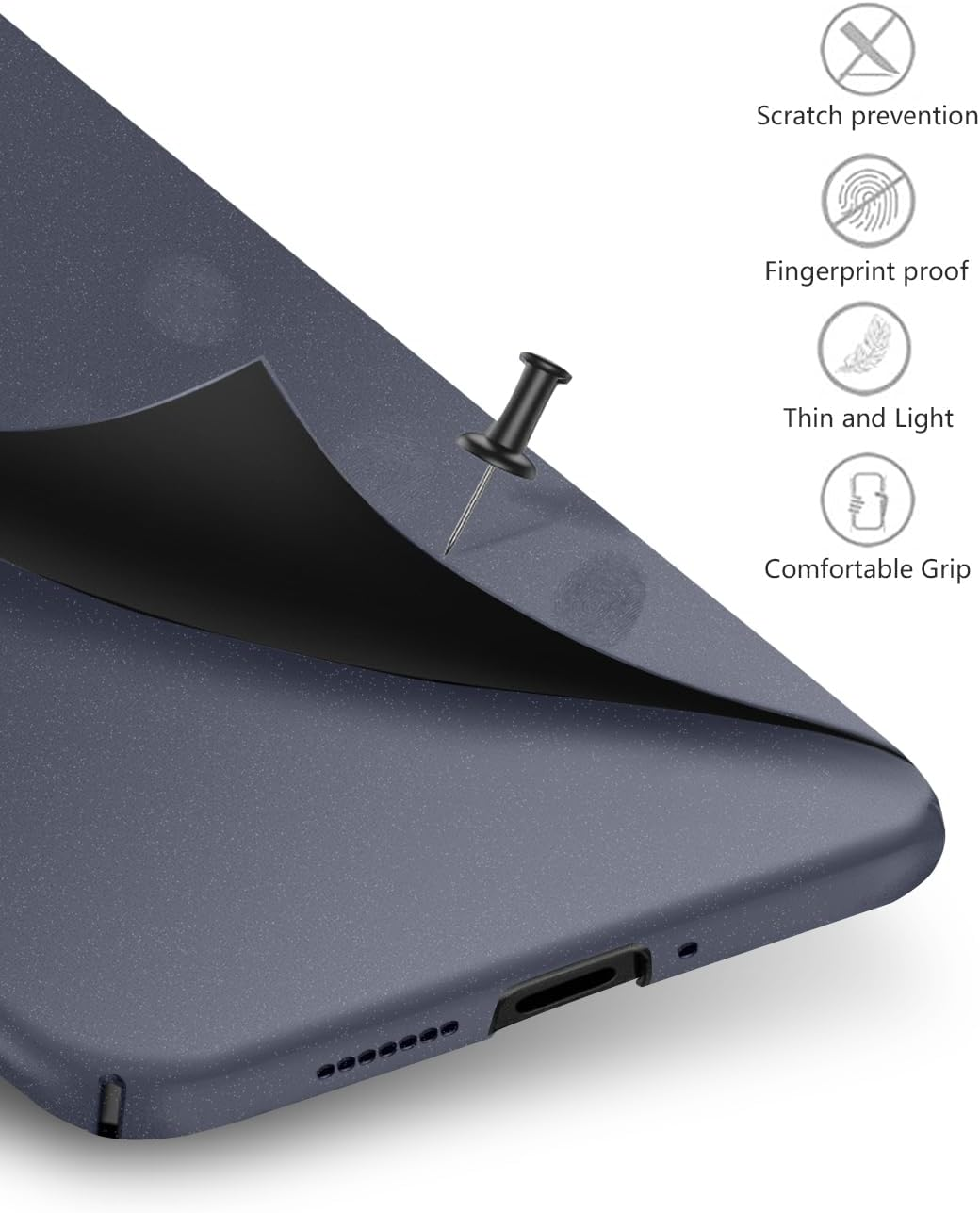 Bastmei Case for Xiaomi 15 Ultra 5G, Ultralight Ultra Thin Scratch-Resistant Non-Slip Camera Protection Matte Texture Hard PC Mobile Phone Case Cover for Xiaomi Mi 15 Ultra - Grey image number 3