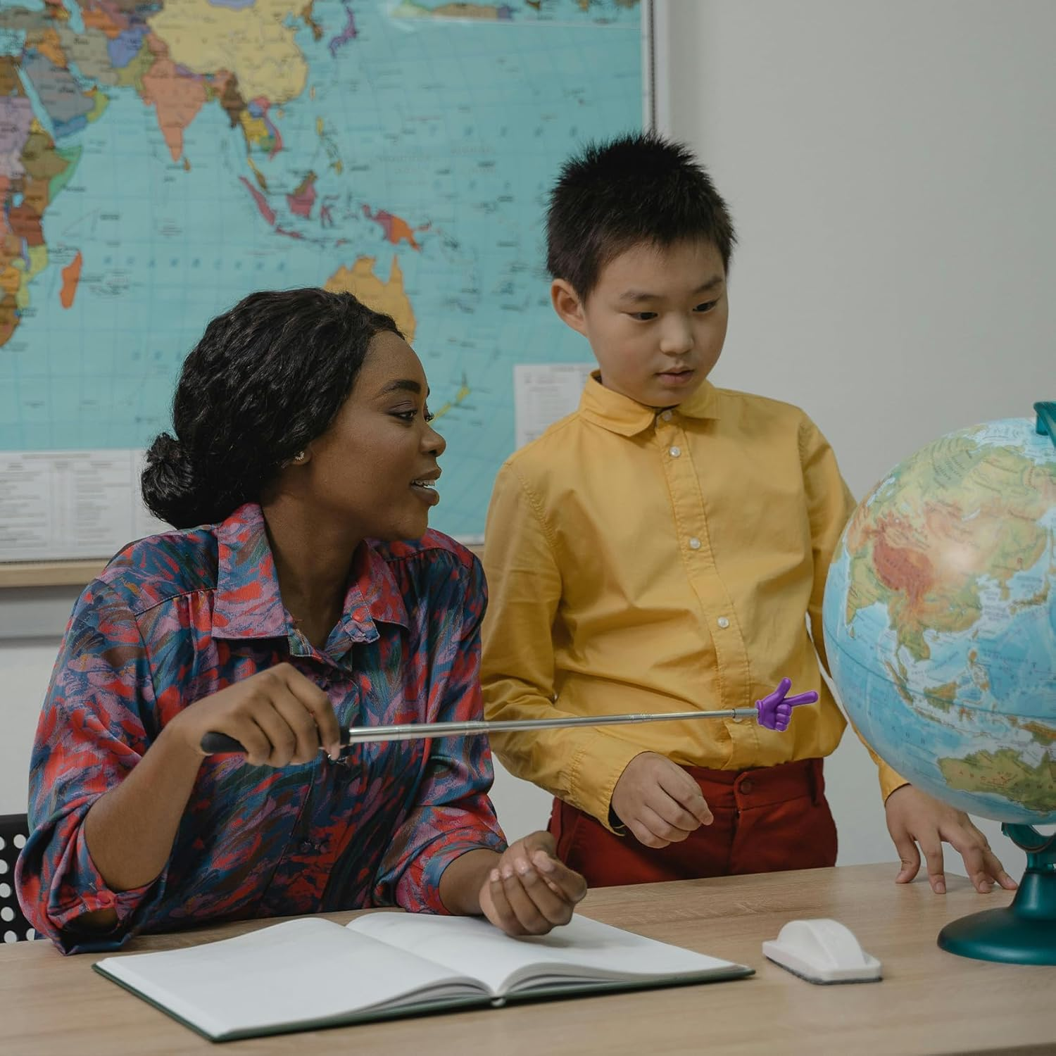 Pack of 5 Extendable Pointing Sticks, Extendable Pointing Stick, Telescopic Teacher Pointer, Stainless Steel Extendable Teacher Pointer, Hand Pointer for Presentations image number 6