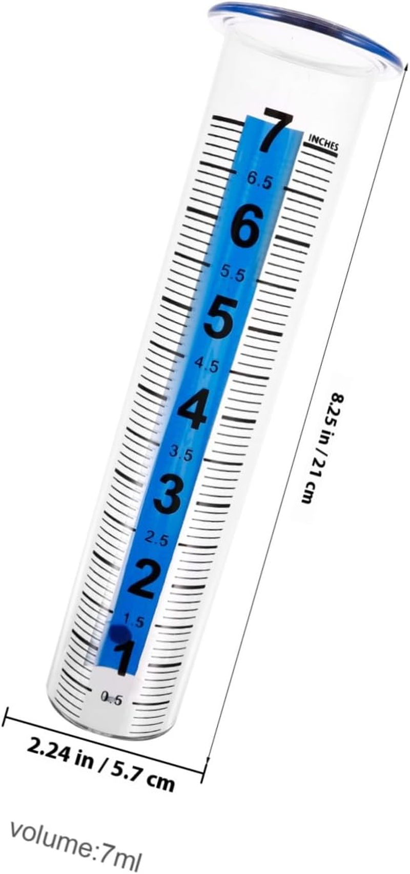 POPETPOP Transparent Plastic Rain Gauge with Design Easy-Read Outdoor Rain Measuring Tool for Garden Lawn and Farming Practical Rainfall Collector for Accurate Precipitation Measurement image number 6