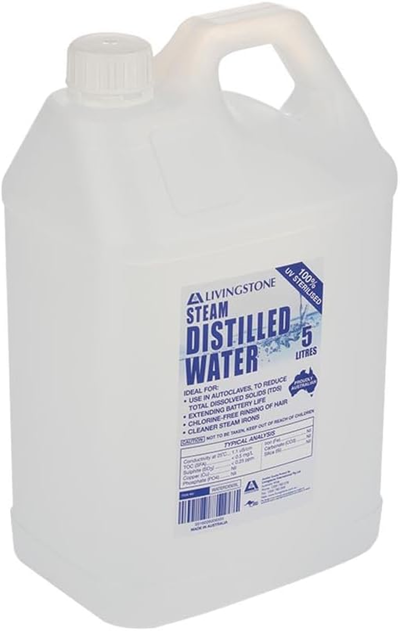 Livingstone Steam Distilled Water 5 Litre image number 3