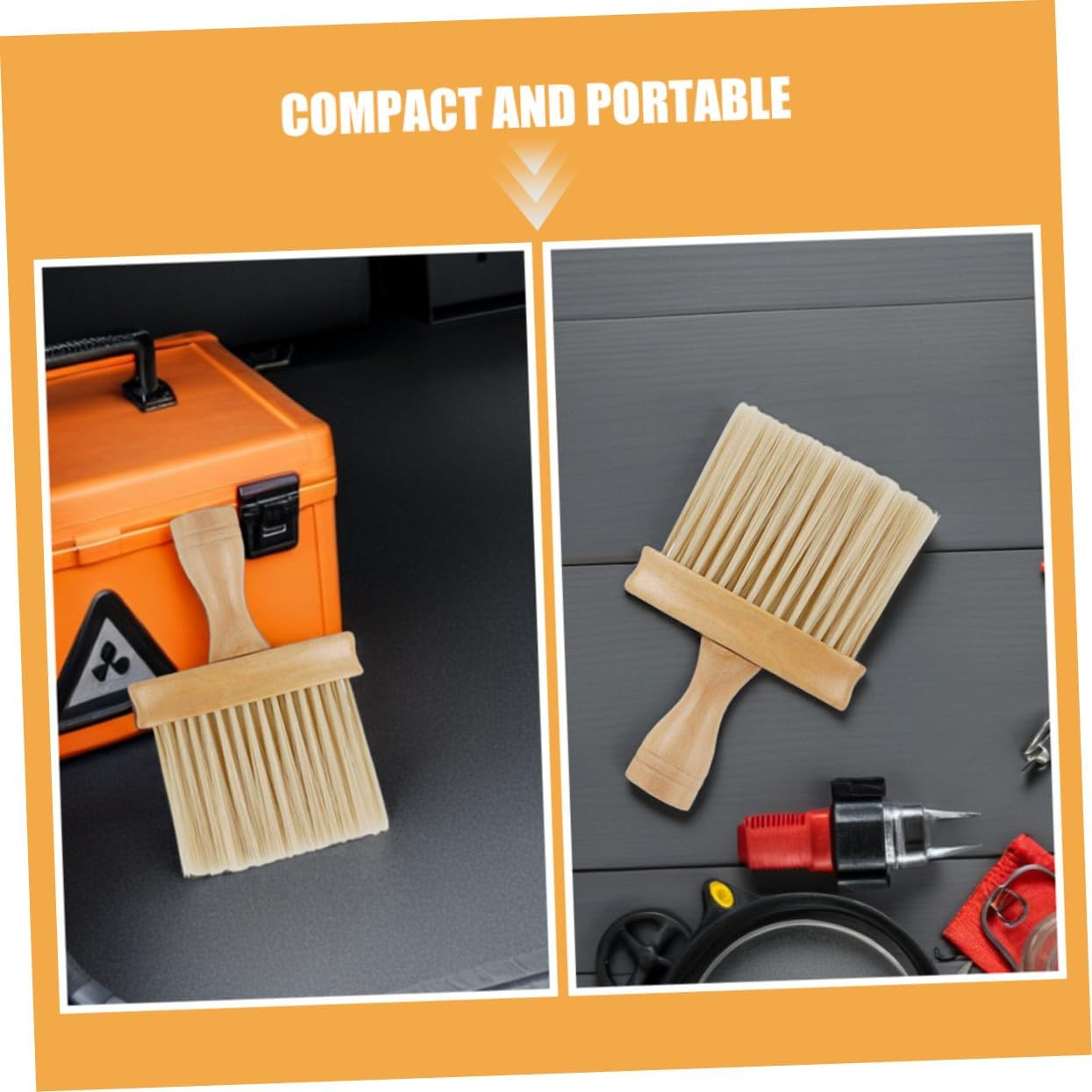 Gogogmee 3Pcs Car Air Vent Cleaning Brushes Soft Bristles Ergonomic Detail Tool for Automotive Interior Dust Removal Compact Portable Air Conditioner Outlet Duster Compatible with Various image number 2