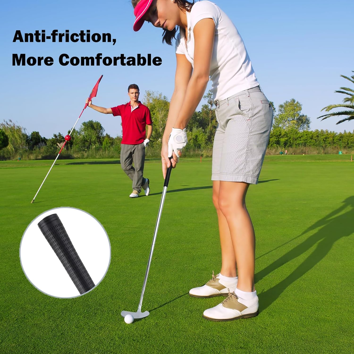 Golf Putters, Two Way Putters for Men Women, Right/Left Handed, Mini Club Golf Set for Children Teenagers, Indoor Golf Set with 2 Golf Balls for Any Putting Green Mat Home Office image number 5