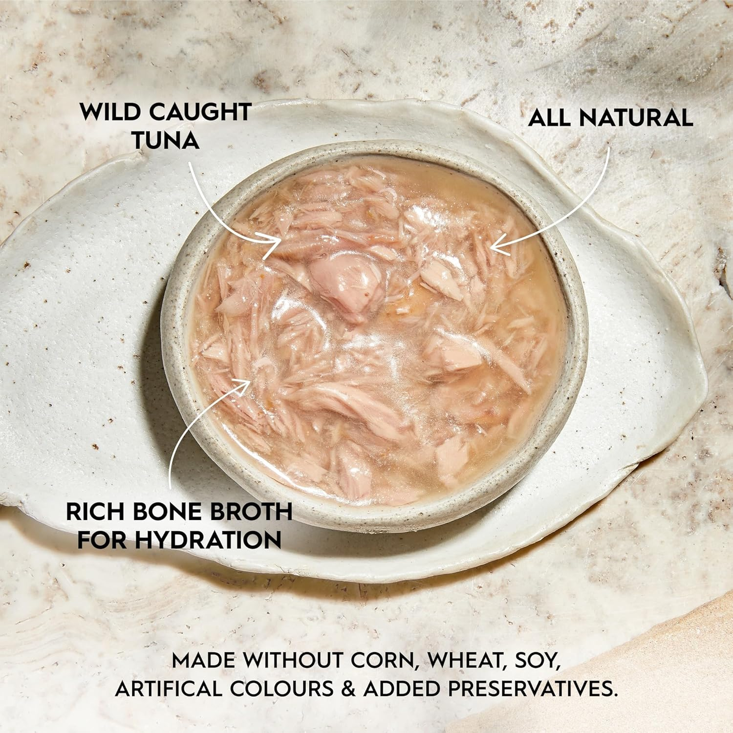 Trilogy Bone Broth Wet Kitten Food, Wild Caught Tuna, 24X85G, Grain-Free Recipe with Alfalfa for Healthy Digestion, High Protein for Muscle Support & Hydration image number 4