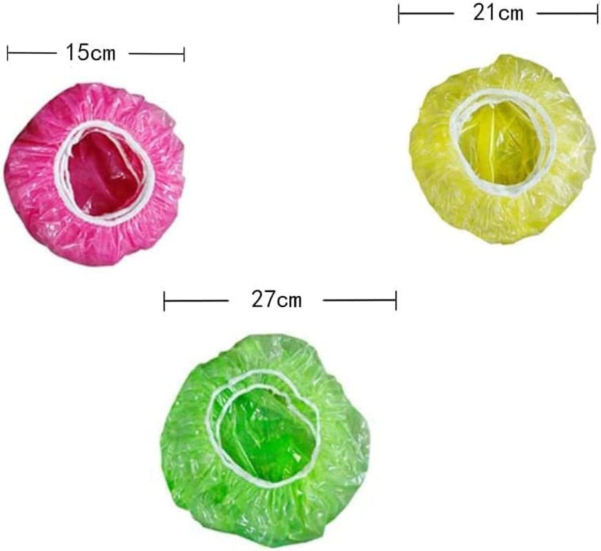 90 Pcs Reusable Colorful Elastic Food Covers, 5.9"/8.27"/10.63" Food Storage Covers Plastic Bowl Covers for Home, School, Office, Party, Festival, Picnic image number 3