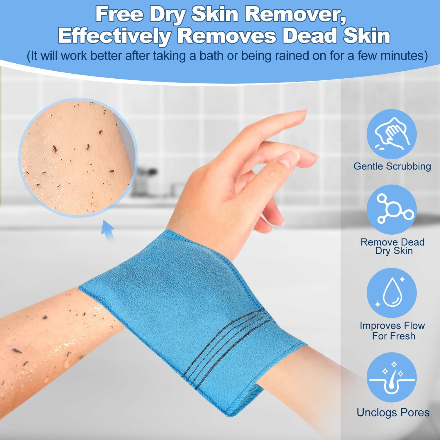 African Net Sponge Authentic - 2 Pack Afro Scrubber Bath Loofah Exfoliating Net Sponge for Shower, African Bath Sponges Exfoliator and Exfoliating Mitt for Most Skin Back Scrub Washer Accessories image number 5