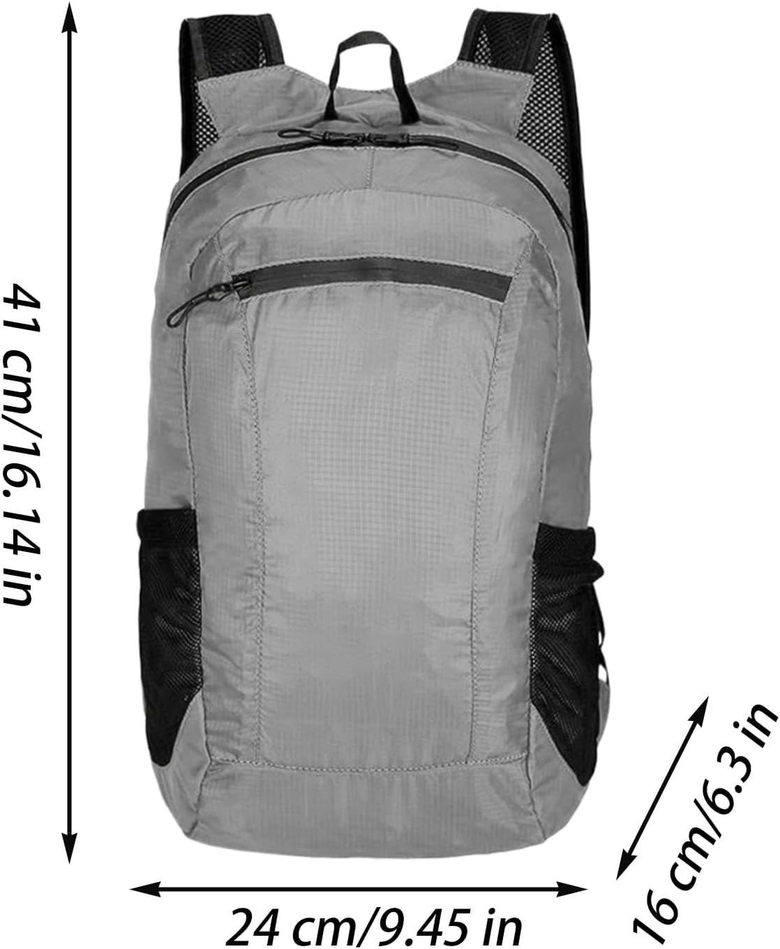 Hiking Backpack, 20L Lightweight Backpack, Foldable, Thin Waterproof Backpack, Suitable for Daily Fitness, Cycling, Travel, Camping, Hiking, Outdoor Sports - Sapphire image number 2