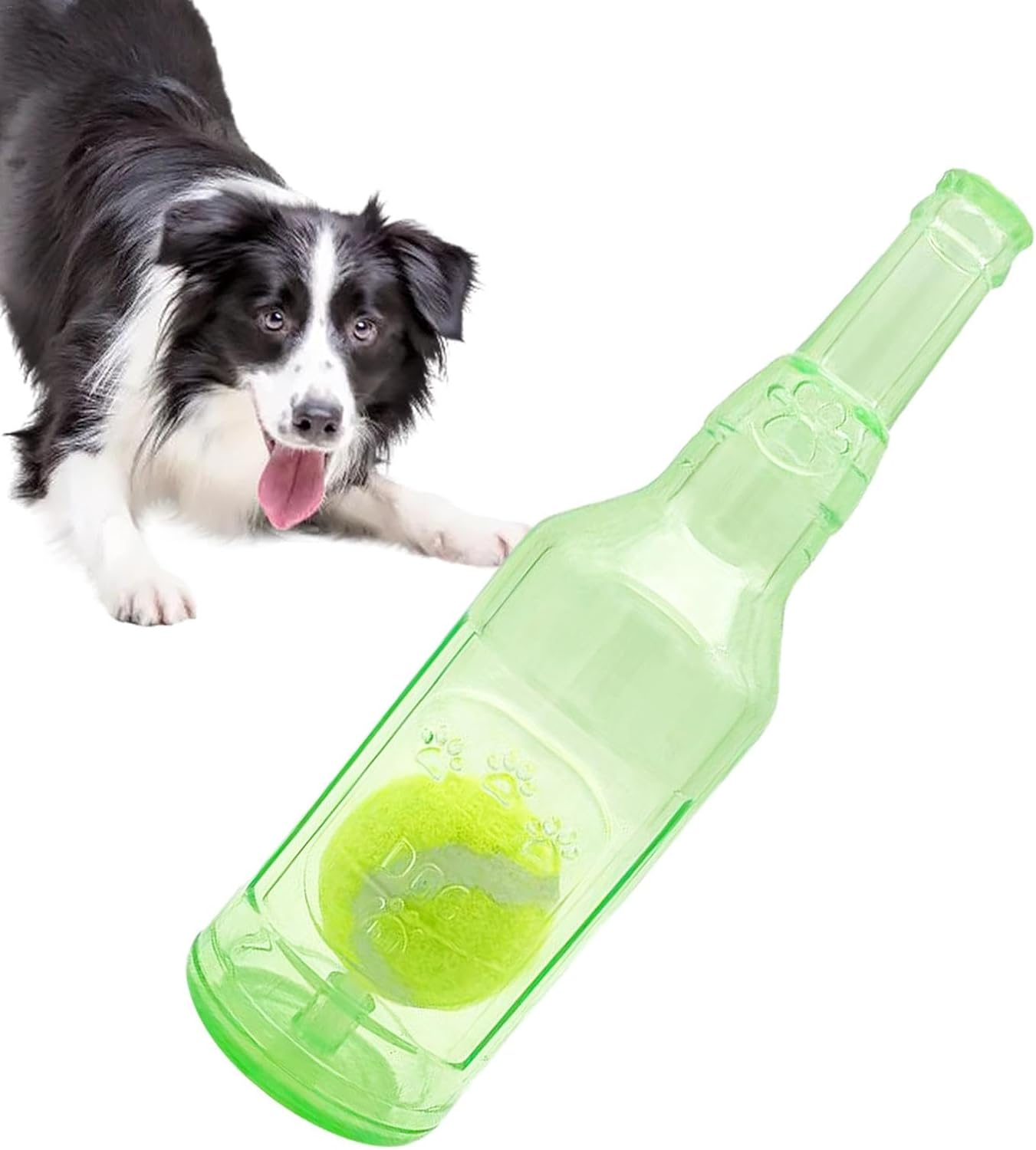 Water Bottle Dog Toy | Funny Dog Squeaky Chew Toy - Interactive Squeaky Toy Puppy Bottle Cruncher, Puppy Teething Chewing Interactive Toy for Birthday Holiday